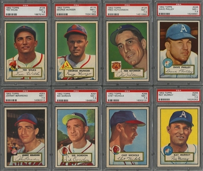 1952 Topps PSA NM+ 7.5 Collection (18 Different)